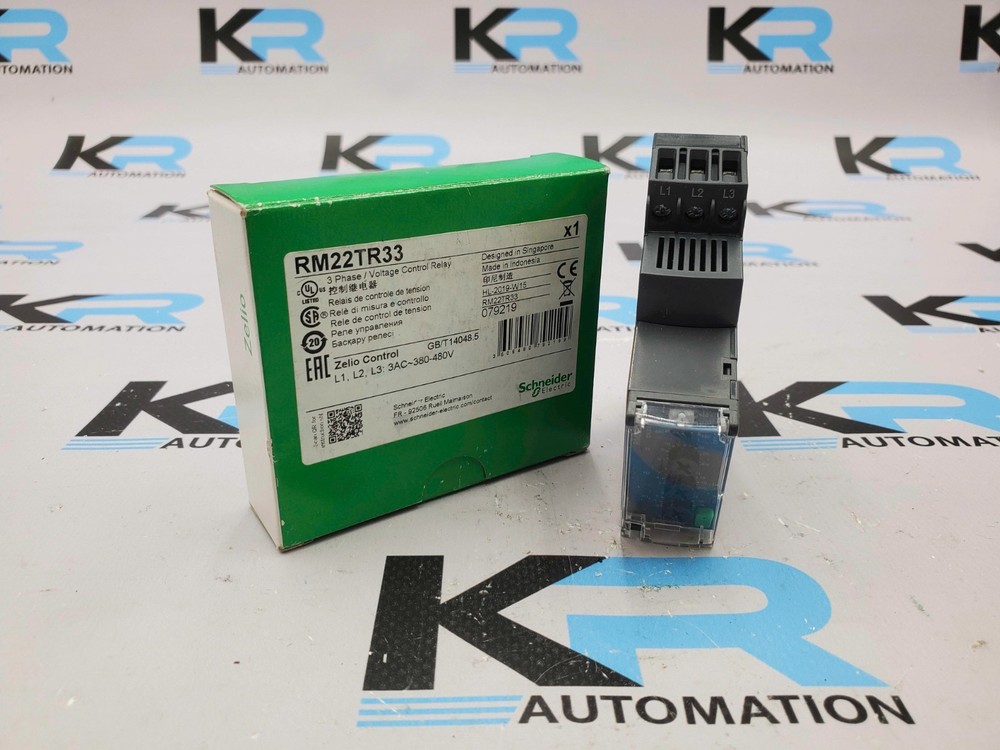 Schneider RM22TR33 Voltage Control Relay 3Ph 480V