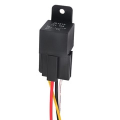 AIMCOCO 12V 4Pin 40A Car Relay with Harness Sockets Color Labeled Wires for A…