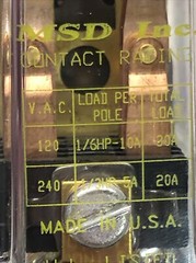 MSD Inc 219BBXPL, 120VAC 10A General Purpose Relay, new (L)