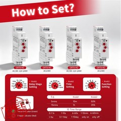 GAEYAELE Time Relay GRT8-M2, AC230V