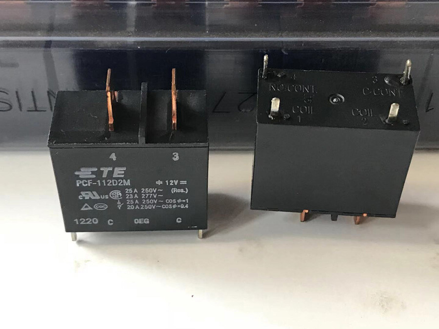 10Pcs Tyco PCF-112D2M 12VDC 25A Power Relay 4 Pins