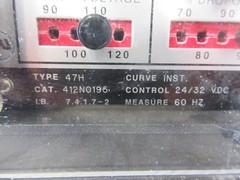 ABB Type 47H Undervoltage Phase Sequence Relay 412N0195 24/32VDC Used