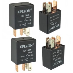 5 Pin 12V 30A SPDT Relay High Performance Multi-Purpose Waterproof Stable Rel…