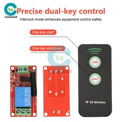 DC 5V 12V 24V Wireless Remote Control Receiver Switch Relay Module 1CH 433MHz