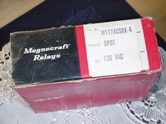 Magnecraft W112ACSRX-4 Relay Contacts DPDT, 120 Volts AC NEW OLD STOCK!
