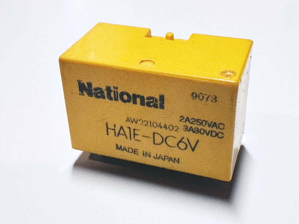 HA1E-DC6V AW22104402 National PCB Power Relay 6VDC SPDT 3A Sealed 5-Pin