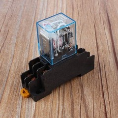 Coil Power Relay with Socket AC 220V 10A DPDT LY2NJ HH62P HHC68A2Z, for F…