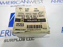 New Square D 8501C06V20 Power Relay SPST-NO 30A@300VAC Coil 120V