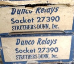 LOT OF TWO Struthers-Dunn Dunco Relays Socket 27390 – NIB 30 DAY WTY (P2)