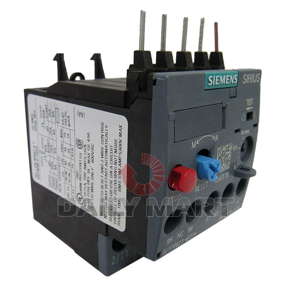 New In Box SIEMENS 3RU6116-1FB0 Overheat Relay 3.5A~5A