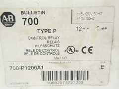 ALLEN BRADLEY 700-P1200A1 SER. E 120V 60A (WH) NSMP