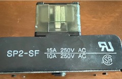 NAIS SP2-DC12V Relay with Screw Terminal Base Socket 12VDC 15A