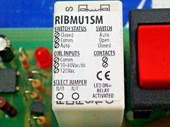 RIB RIBMU1SM TRACK MOUNT RELAY 120 VAC NEW SURPLUS