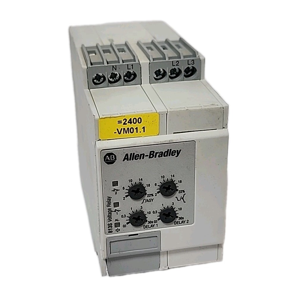 Allen-Bradley 813S-V3-480V Ser B MachineAlert 3-Phase Voltage Monitoring Relay