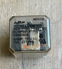 AMF POTTER & BRUMFIELD KUM-4057-1 KUMP5D18 RELAY 24VDC COIL 15A 5 PIN 1/4HP