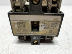 Square D 8501X020 Series A Control Relay 110/120 VAC 50/60 Hz coil 10 Amp Type X