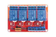 4 Channel Relay Modul 5V 12V 24V High Low Level Trigger Optocoupler Isolation