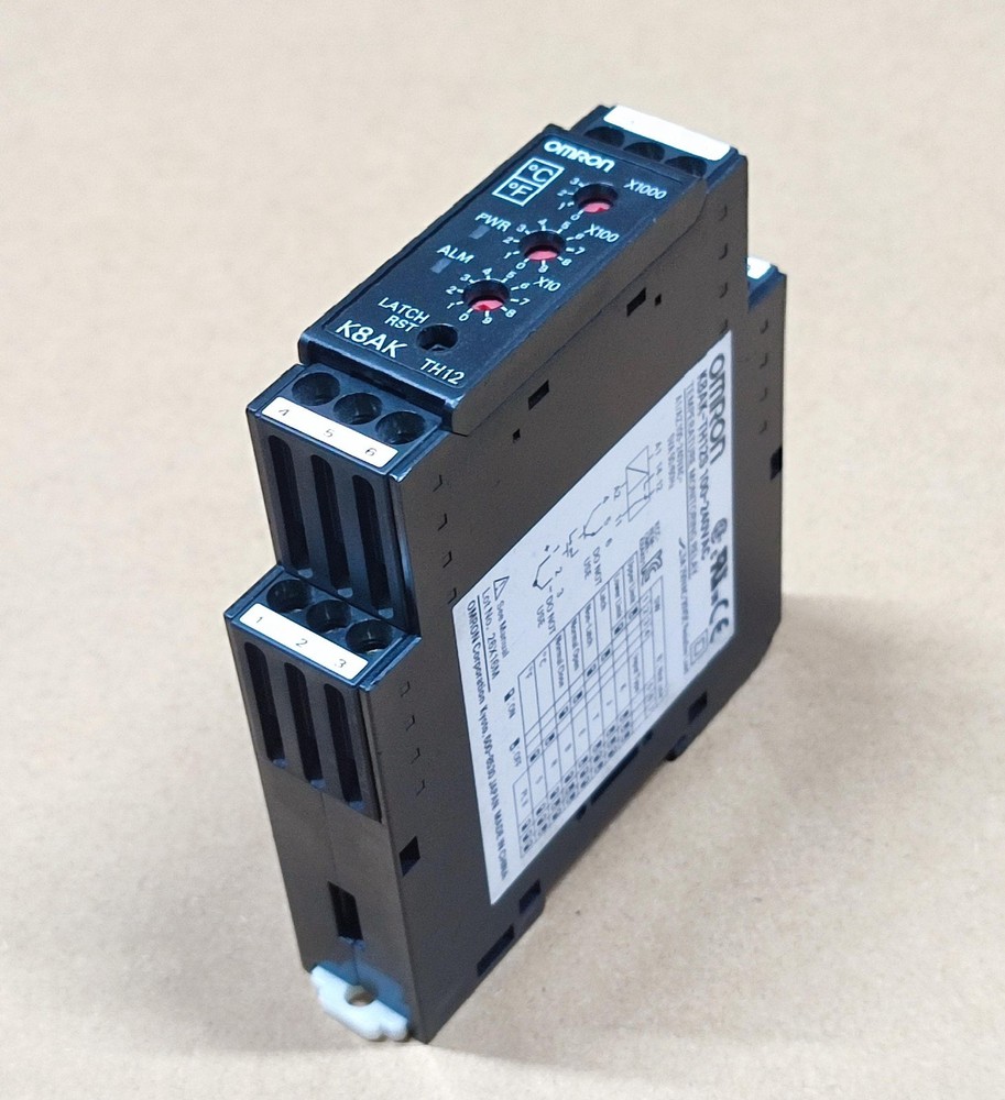 K8AK-TH12S 100-240VAC OMRON TEMPERATURE MONITORING RELAY K8AK-TH12S