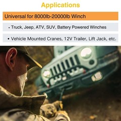 12V 500A Winch Solenoid Relay Controller Contactor Fits 800020000 Lbs ATV/UTV