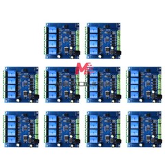 1-10PCS Modbus RTU DC7-24V 4 Channel Relay Control Switch RS485/TTL UART Module
