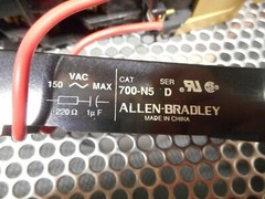 Allen Bradley 700-PK800A1 Ser B AC Relay 20A 600VAC 120V Coil & 700-N5 Ser D