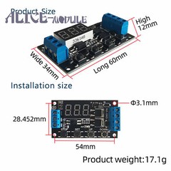 ZK-TD4 MOS Switch Trigger Cycle Timing Delay Module Solenoid Valve Control B2AM