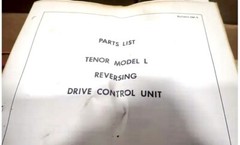 TENOR MODEL L REVERSING DRIVE CONTROL UNIT 250-H-31EZ/16(2C)-30-120R-1W NEW NEW