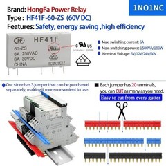 Electromagnetic Relay 60V DC AC SPDT Converting 110V Through Socket 6A LED