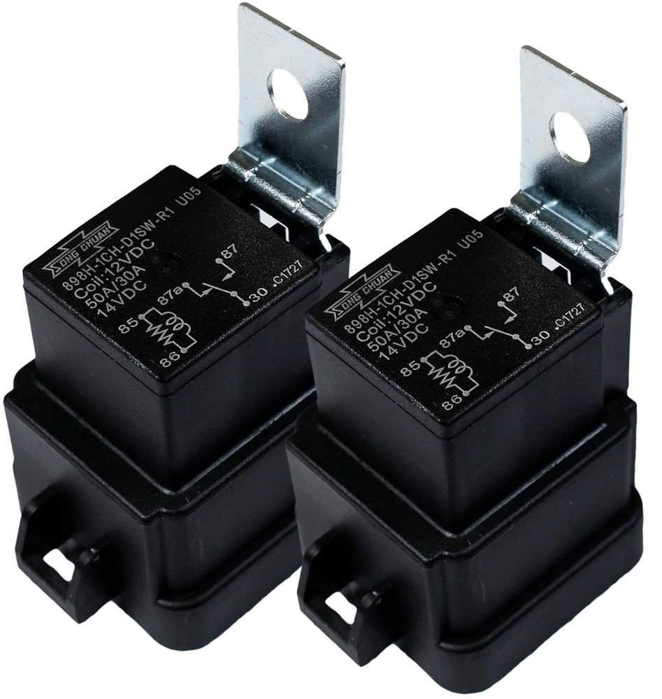 898H-1CH-D1SW-R1 12VDC Automotive Relay, 50A, 12VDC, Form 1C, Weatherproof (Pack