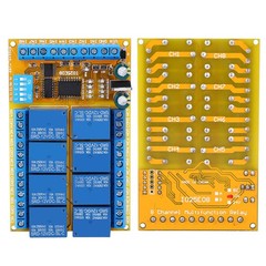 Relay Module IO25E08 8 Channel Self Locking Interlock Power Conditioner 12V