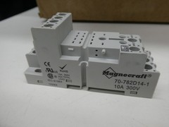 🍀 NEW! BOX LOT 10x Magnecraft 70-782D14-1 DIN Rail Mount Relay Socket 10A 300V