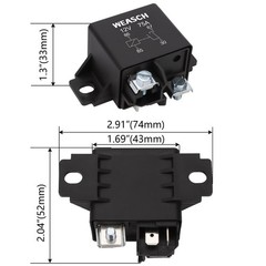 0332002168 Normal Open Power Relay, 12V 75A, Applies to Starter Relay V23232-…