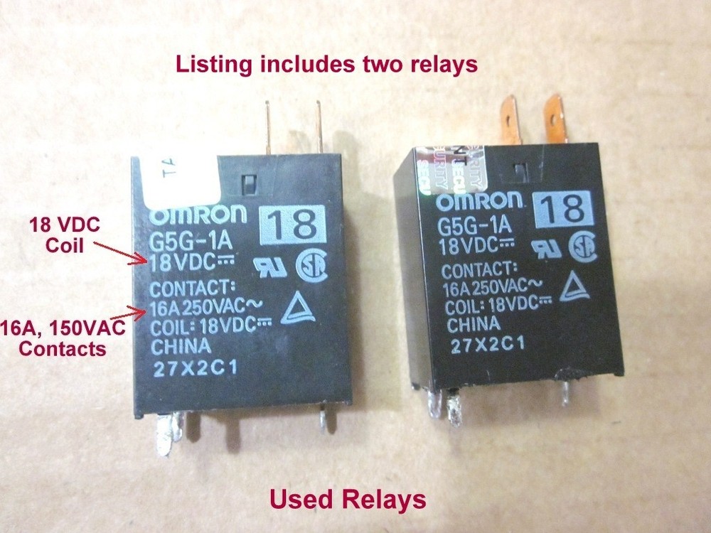 Omron G5G-1A 18VDC Relays, Omron G5G-1A-18VDC