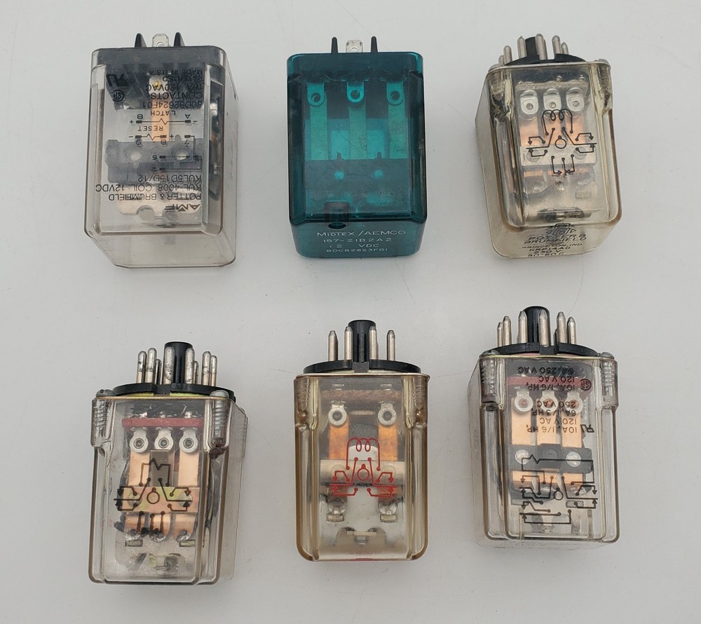 Potter & Brumfield KCP11 /KRP 14AG /KRP 14DG/KUL-4008/Miotex Relay LOT of 6