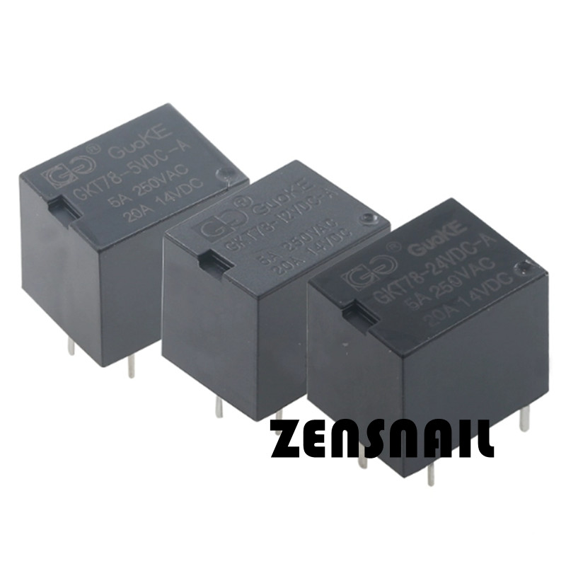 5PCS GKT78-12VDC-A Relay 12VDC 5A 0.36W 4PIN NEW