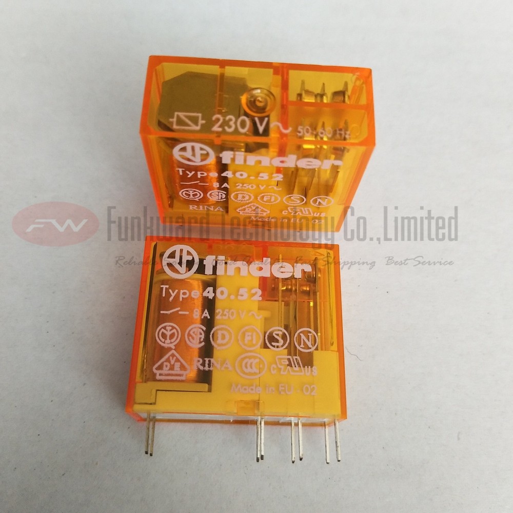 TYPE 40.52 230VAC 40.52.8.230.0001 Electromechanical Relay 8A 250VAC 8 Pins x1PC