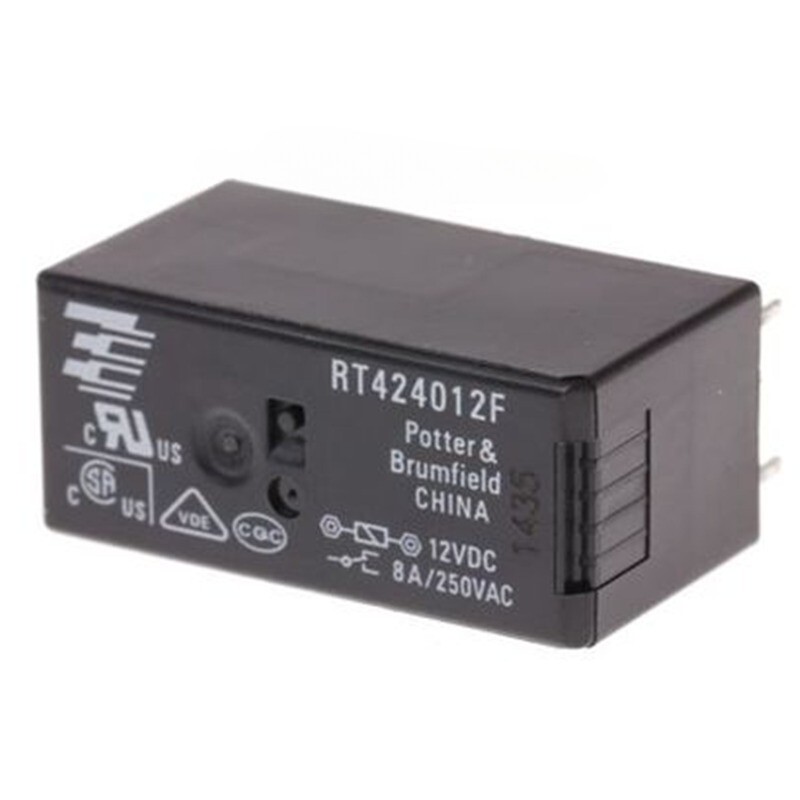 2PCS RT424012F Relay 12VDC 8A 8PINS NEW