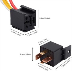 12V 80A Heavy Duty Relay 4Pin SPST Normal DC Normal Open Relay Car Van Motorbike