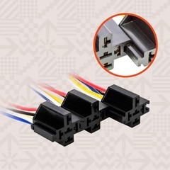 6 Pack Bosch Style 5-Pin 12V Relay Kit ,12 Volt Automotive Relays for Auto Fan C