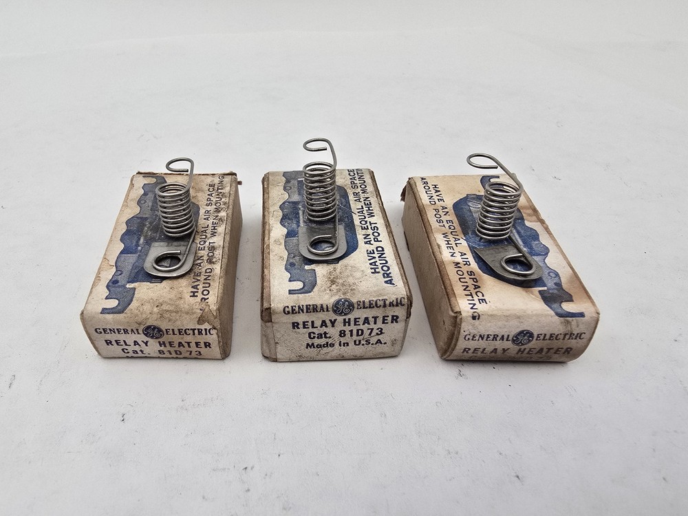 3 PC General Electric 81D73 Thermal Overload Relay Heater NP65138P