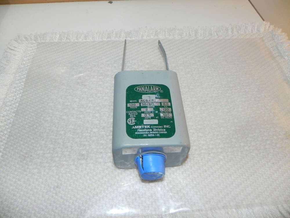 Panalarm Model ACS-8, 120V 50/60 HERTZ 8.5V 2AMPS @ AC120V, 0.5AMPS @ DC 125V,
