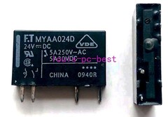 For Fujitsu FTR-MYAA024D Electromechanical Relay 24VDC 5A 4 Pins(Pack of 5)