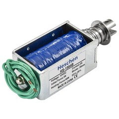 MagnetElectromagnet, HS1564B, DC12V 3A, 20mm Stroke, Force 60N, PushPullType, Off…