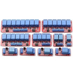 5V 12V 24V Relay High Low Level Optocoupler Board Module 1-2-4-6-8 Pi Channel