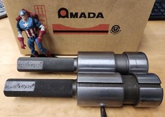 Amada Pega Coma Vela Vipros 1-1/4” Turret Alignment jig set of 2