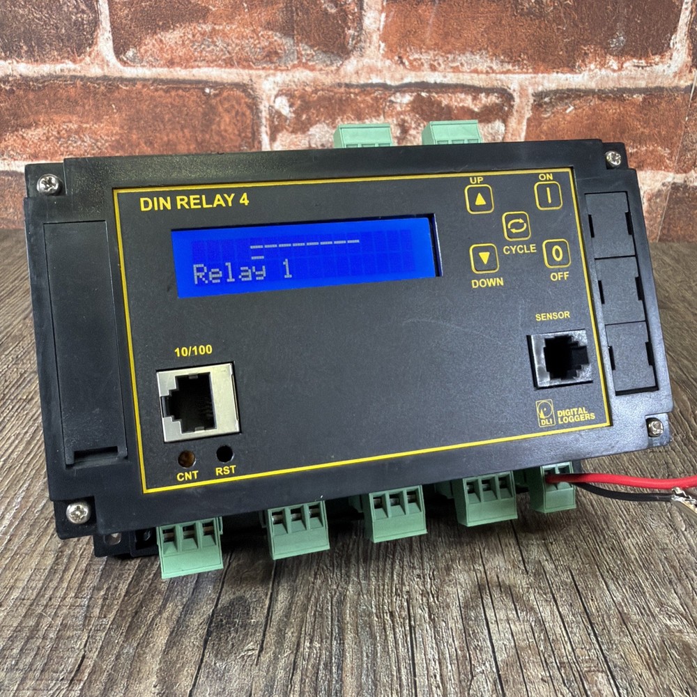 Digital Loggers DIN Relay 4 Ethernet Controller DIN Rail