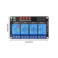 4 Channel 3V 3.3V Relay Module for Arduino Raspberry PIC AVR DSP ARM MSP430 DIY