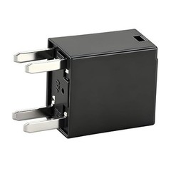 2-Pack 4-Pin High Power Relay, 12V DC 30A, Compatible with 301-1A-C-R1-U03 12088