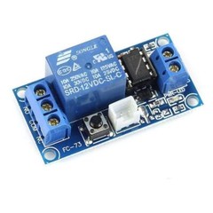 2pcs 12V Single Button Bistable Self Locking Relay Module One-Button On…