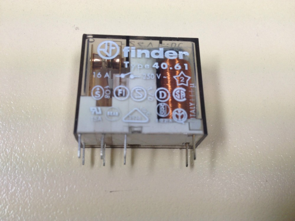 FINDER Miniature PCB Relay Type 40.61 Coil 24VDC SPDT CO 16A